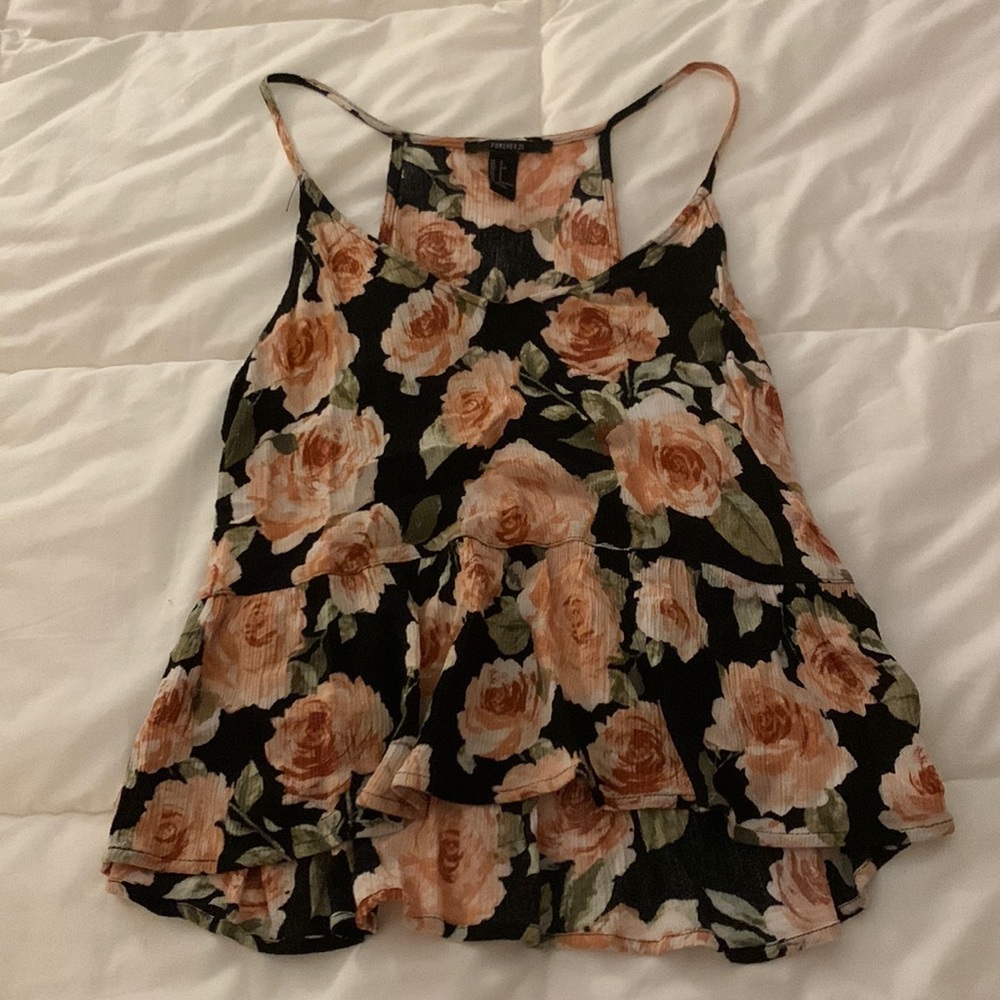 Floral Peplum Blouse